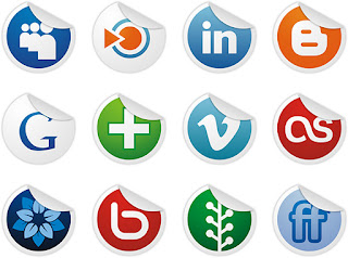 Free Social Bookmark Icons for bloggers - Socialize Part 2 Icon Set - 12 icon set