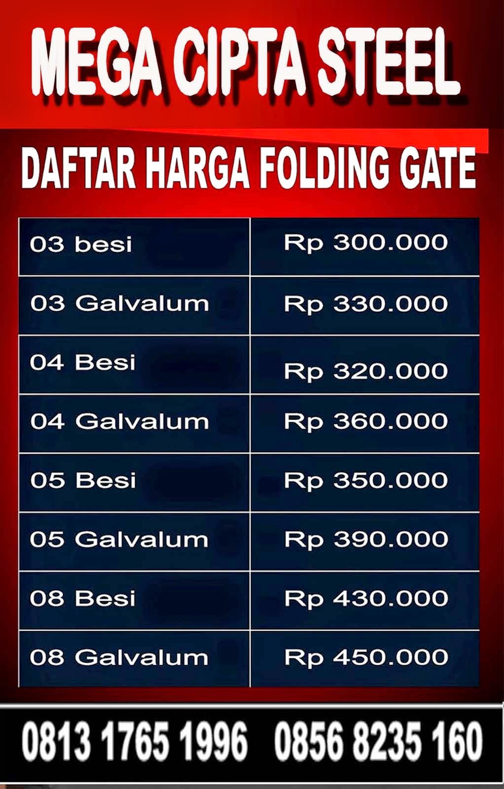 Terbaru 23 Harga  Pintu Garasi Aluminium Per  Meter