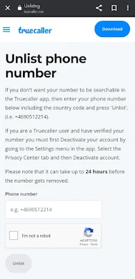 truecaller-unlisting