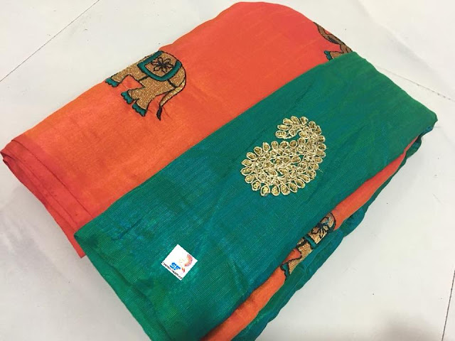 Elephant Mysore silk sarees