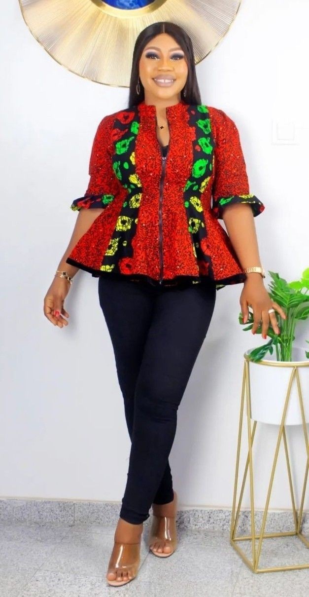 ankara trouser and top for ladies