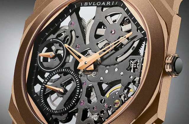 Bulgari Octo Finissimo Skeleton Sandblasted in rose gold (ref. 102946)