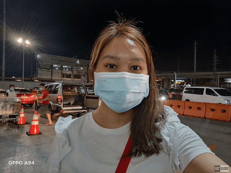 OPPO A94 night selfie