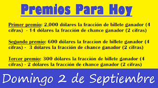 premios-para-hoy-loteria-domingo-2-septiembre-2018