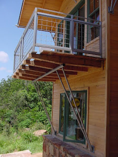 the balcony which a McKinney woman fell from and was partially paralyzed in 2004. She had alleged was partly Black's fault.