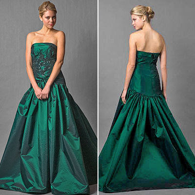 Evening Gowns on Bridal Dresses  Summer Green Color Evening Dresses Gallery