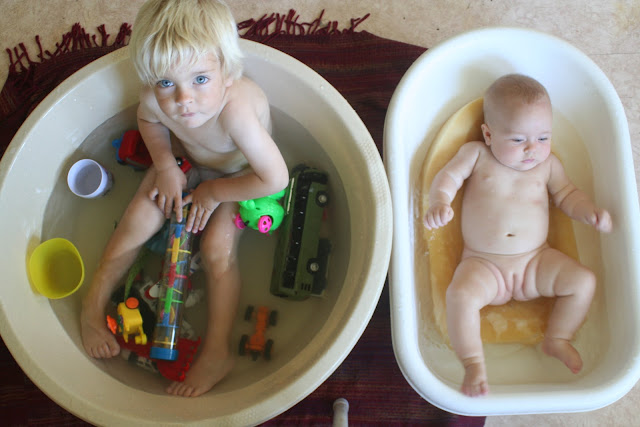 Anton and Neve cooling down.