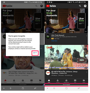 Cara Melakukan Incognito Di YouTube untuk melakukan Penyamaran Di YouTube