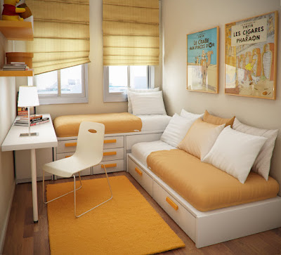 image of a small bedroom design