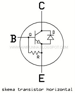 skema internal transistor horisontal