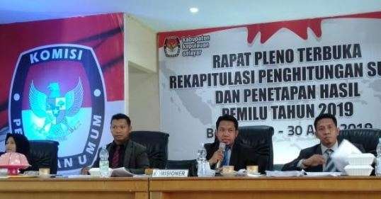 Ini Hasil Pleno KPU Selayar, Terkait Perhitungan Suara Pileg 2019