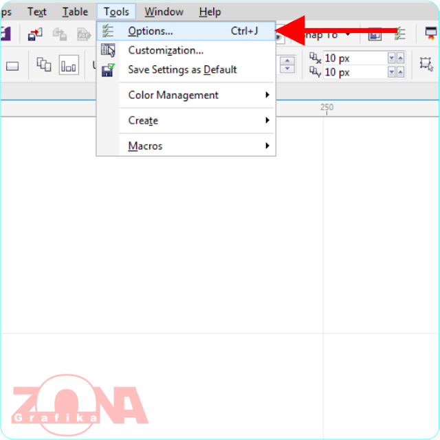 Cara Menampilkan Shortcut Corel Draw