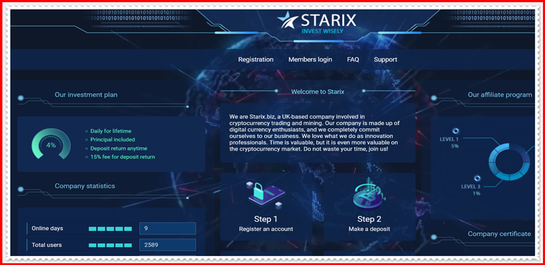 [Мошенники] starix.biz – Отзывы, развод, лохотрон? Мошенническая ловушка Starix