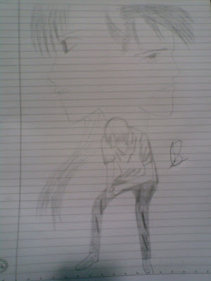 anime drawings in pencil. anime drawings of people.