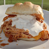 Slow Cooker Bourbon Pulled  Chicken Sandwiches