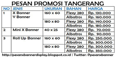 Pesan XBanner Murah 