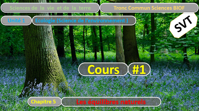 Télécharger | Cours | Tronc commun  Sciences  > Les équilibres naturels  (TCS Biof)  SVT  #1