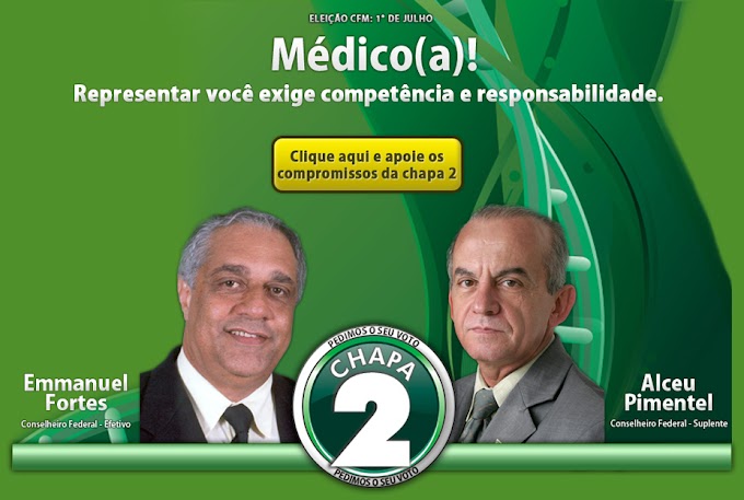 Já temos um novo Conselheiro Federal de Medicina