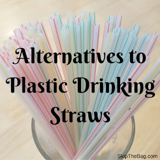plastic straws in a cup link to zero waste and plastic free options