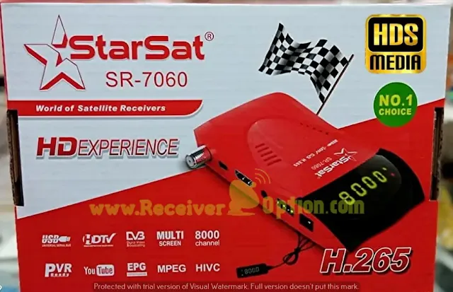 STAR SAT SR-7060 HD RECEIVER NEW SOFTWARE V1.63 15 JANUARY 2024