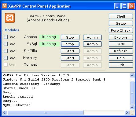 Xampp old version