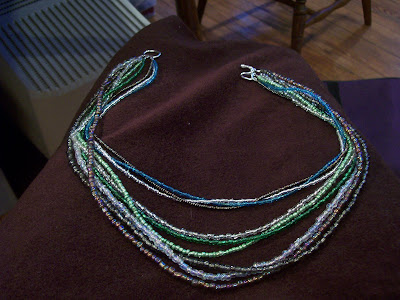 multi strand bead necklace