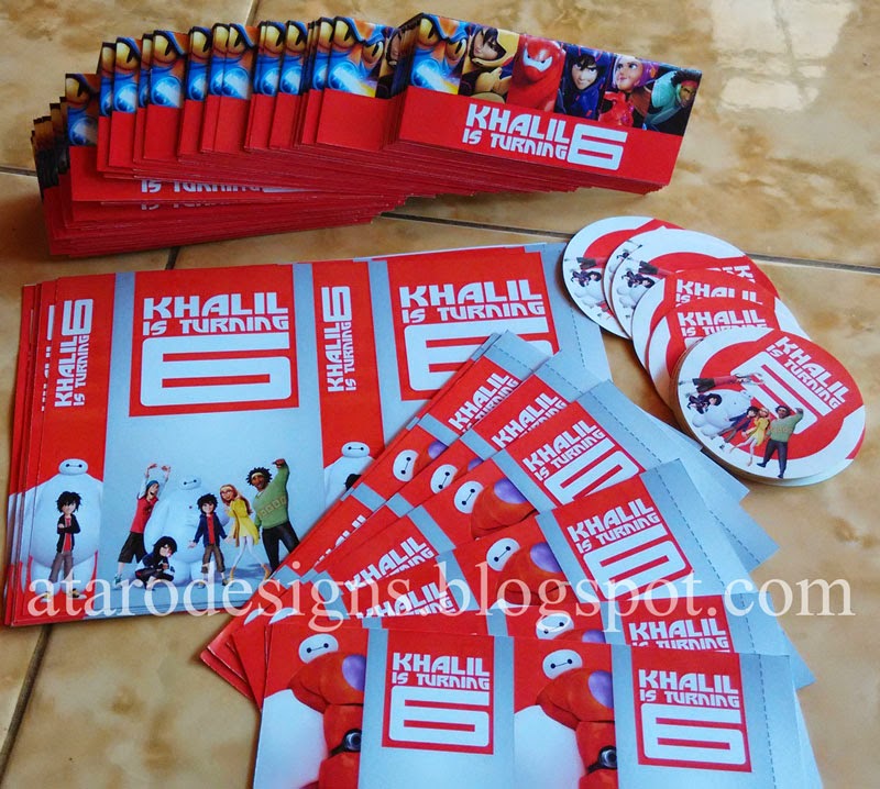 ATARO DESIGNS: Desain Ulang Tahun Tema Big Hero 6