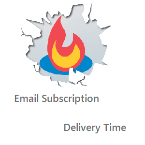 how to change Email subscription delivery time blogger