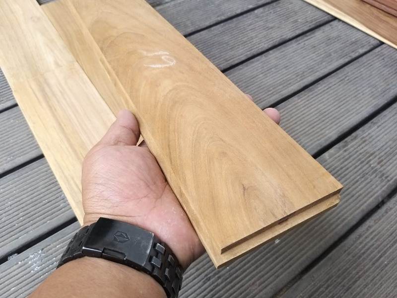  Harga Lantai Kayu Parket  Flooring Jati Grade A Ukuran 9cm 