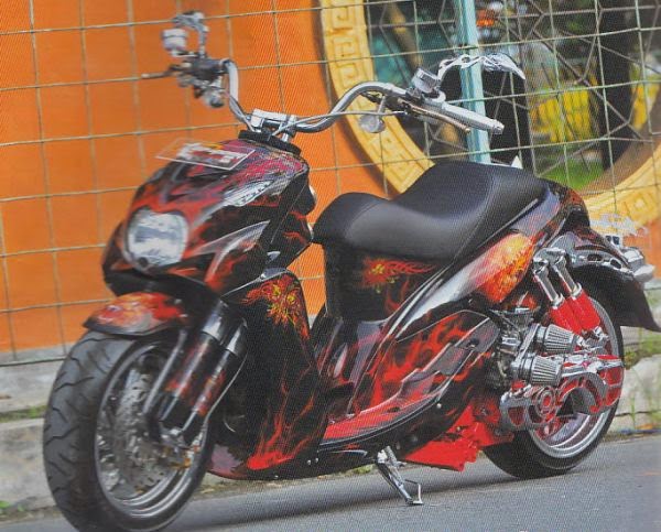  Modifikasi Motor Airbrush Mio Variasi Motor Mobil Terbaru