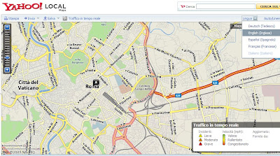 Yahoo Local Maps Language Switch Italian