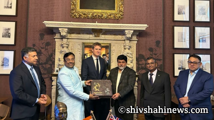 Vaghankh from London to India , Chief Minister Eknath Shinde ,  Mumbai , Maharashtra, shivshahi news.