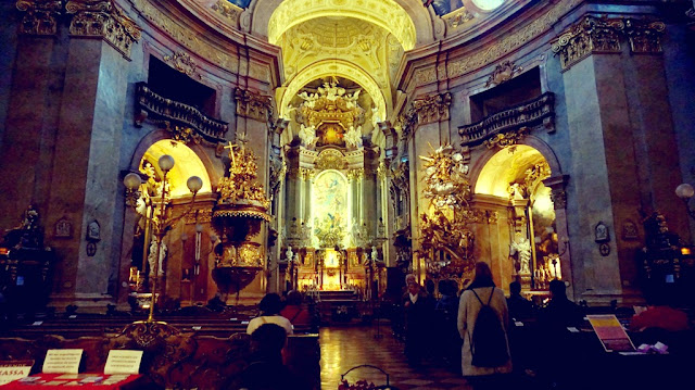 The interiors of St. Peter's Church, Vienna