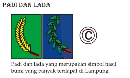 Logo lampung: Padi dan lada Logo Kota Lampung