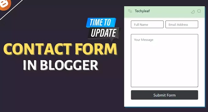 How To Add Contact Form Popup In Blogger Website?