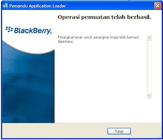 sukses install OS blackberry