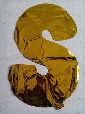 Balon Foil Angka 8 Warna Gold