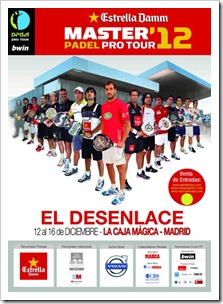 Cartel_Chicos_Master Padel Pro Tour Estrella Damm Caja Magica, Madrid 2012.