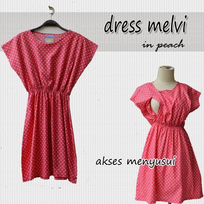  Baju  Dress Menyusui  model  MELVI Jual Baju  Menyusui  Modern 