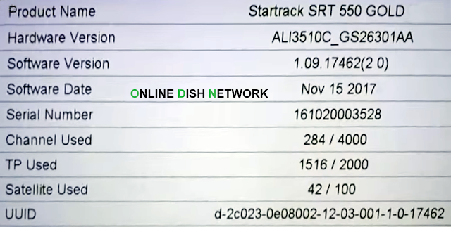 Star Track SRT 550 Gold HD Receiver Software