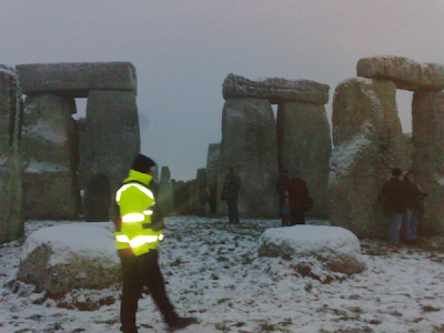 Stonehenge, Wiltshire, England, on the Winter Solstice, 2009.