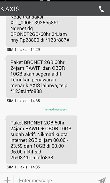 cara cek kuota lewat sms