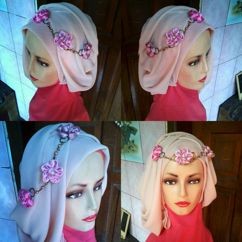 89 Gambar Menarik Tutorial Hijab Pesta Dengan Headband Untuk Anda