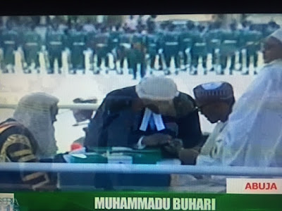 The moment Mohammadu Buhari  sworn-in as the president of Nigeria(pictures) 1