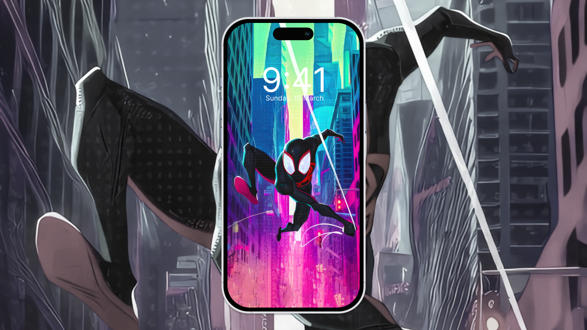 Spiderman into the Spider Verse iPhone Wallpaper  Spiderman Miles  spiderman Spiderman cartoon