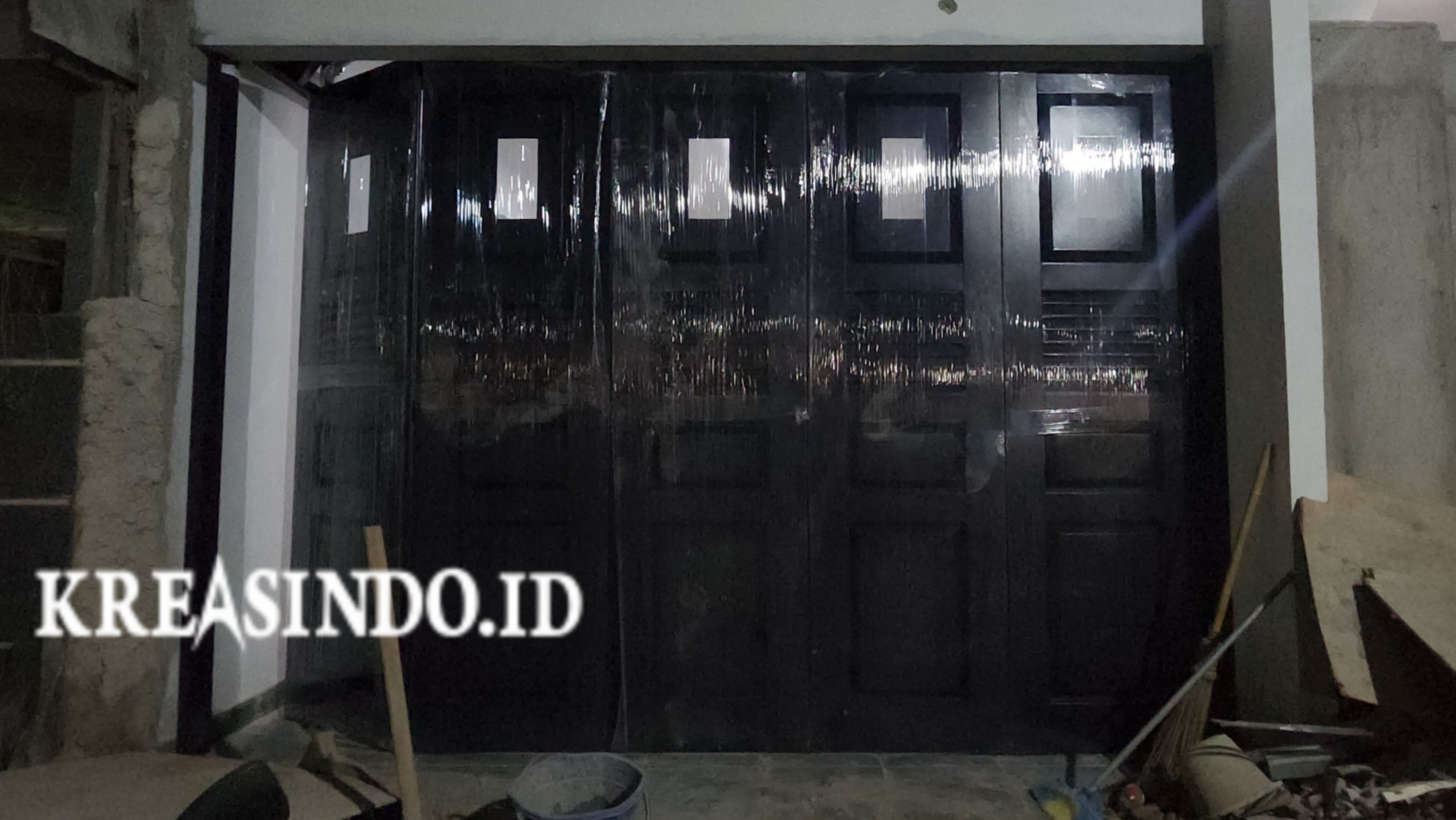 Pintu Garasi Besi pesanan Bpk Jazuli di Setu Bekasi Timur