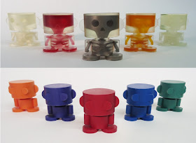 New York Comic-Con 2012 Exclusive O’Bot Resin Figures by Carbon-Fibre Media - Glow in the Dark Ghost in the O’Bot & Original O’Bot