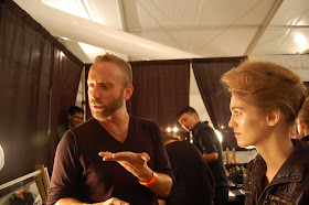 fashion week, New York Fashion Week, Mercedes-Benz Fashion Week, Georges Chakra, Georges Chakra Spring 2010, MAC Cosmetics, Gregory Arlt, makeup artist, hairstylist, Amy Farid, Bumble and bumble, backstage beauty