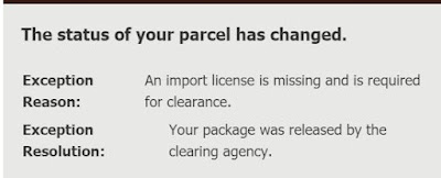 package released by Customs