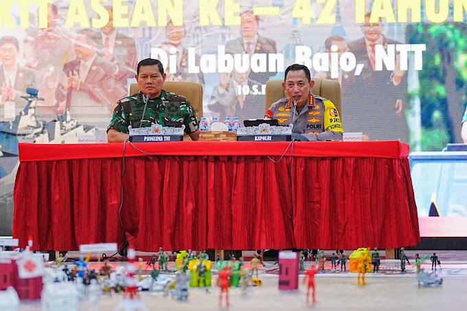 Kapolri dan Panglima Sepakat Sinergitas TNI-Polri Kunci Sukses Keamanan KTT ASEAN 